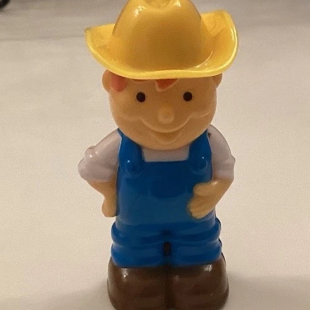 My First Tractor Farmer Toy Figure Yellow Hat 2.5 Inch